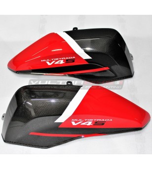 Funda de maleta de fibra de carbono personalizada - Ducati Multistrada V4 / V4S / Pikes Peak