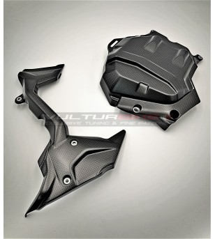 Cubierta de la cabeza del motor y cubierta del piñón de carbono - Ducati Multistrada V4