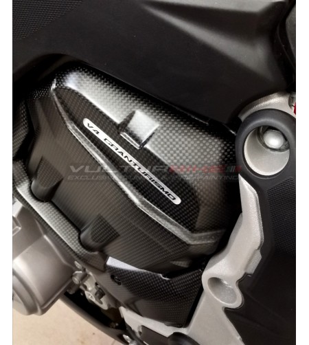 Tapa de la cabeza del motor y cubierta del piñón en carbono - Ducati Multistrada V4 