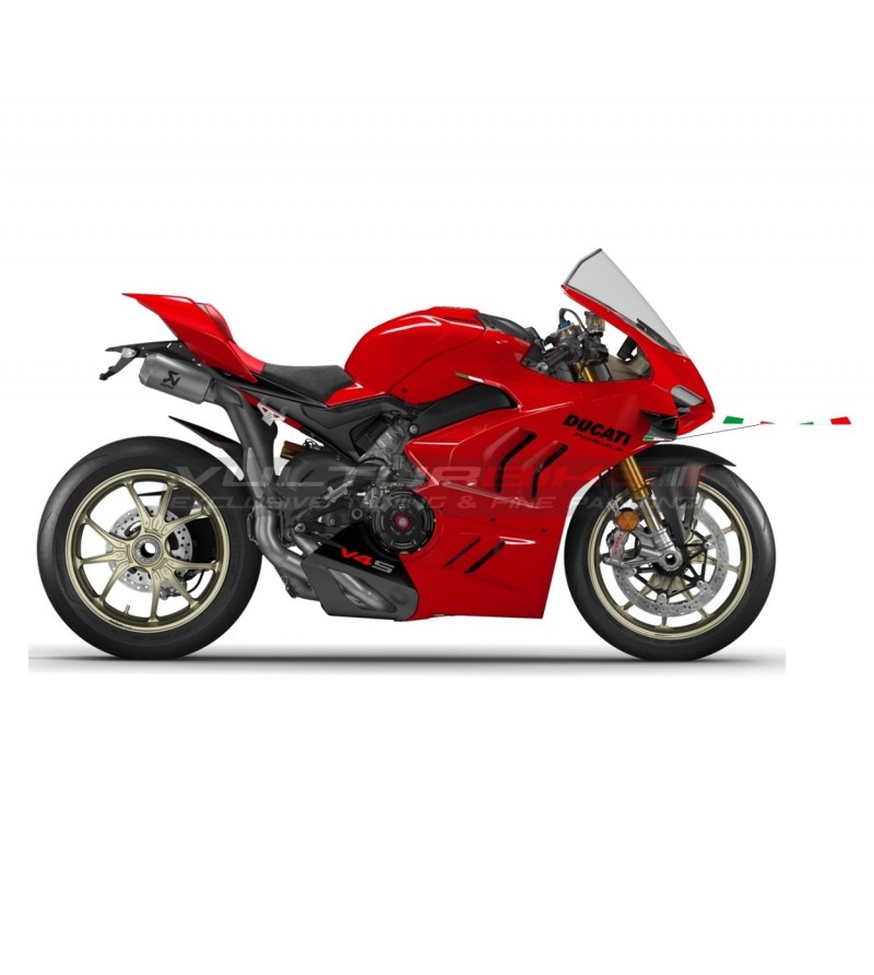 3D tricolor flags for fins - Ducati Panigale V4 2022