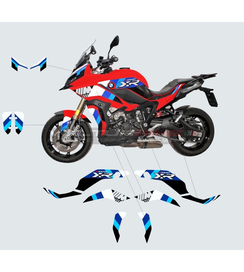 Blue design stickers kit - BMW S1000XR 2020 / 2022