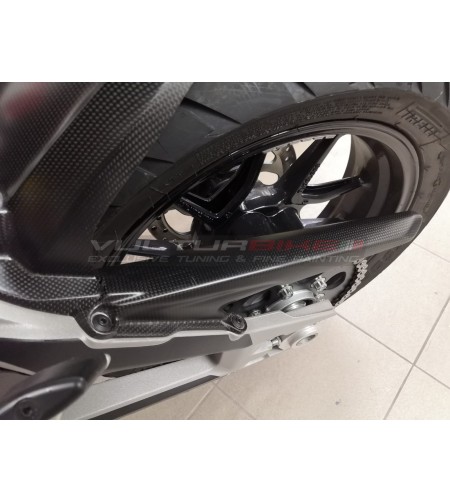 Carbon fiber rear chain guard - Ducati Multistrada V4 / Rally