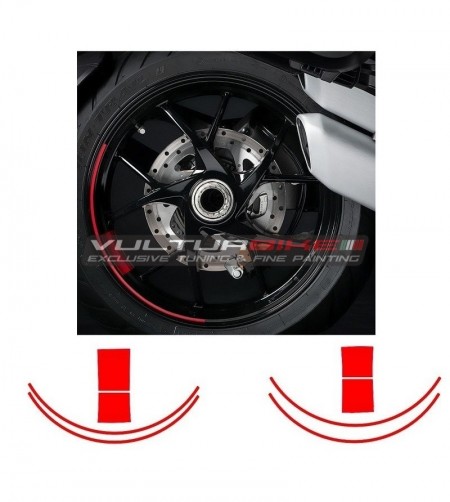 Customizable adhesive profiles Grand Tour design for universal Ducati wheels