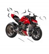Stickers kit with Panigale SP design black- Ducati Streetfighter V4 / V4S 