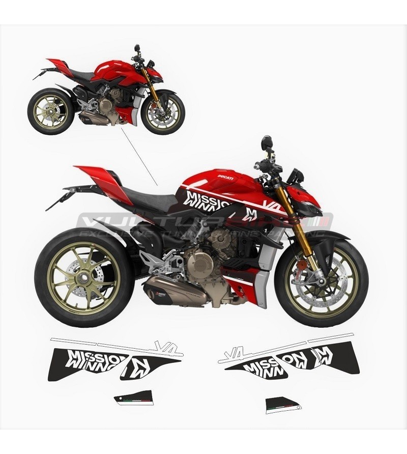 Mission Winnow Design Aufkleber Kit - Ducati Streetfighter V4