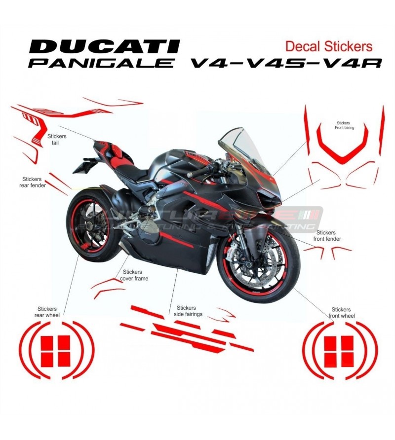 Super design kit adhésif complet - Ducati Panigale V4 / V4S / V4R 2018-2020