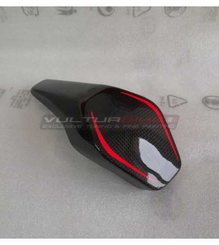 Cubierta de almohadilla de asiento de carbono de diseño especial - Ducati Panigale V4 / V4S / V4R / V2 2020 / Streetfighter V4 V