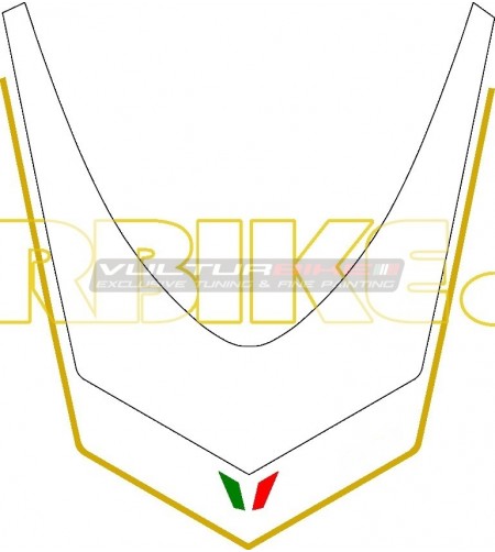 Aufkleber anpassbare Nummer Look 1098R - Ducati 848/1098/1198 