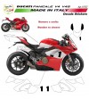 Kit autocollant complet avec numéro de votre choix - Ducati Panigale V4 / V4S 