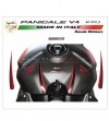 Pegatinas especiales de cubierta del tanque rojo-negro - Ducati Panigale V4 / V4S / V4R 