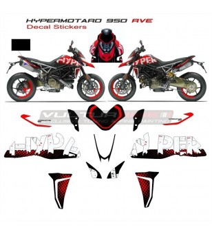RVE Replica Sticker Kit - Ducati Hypermotard 950