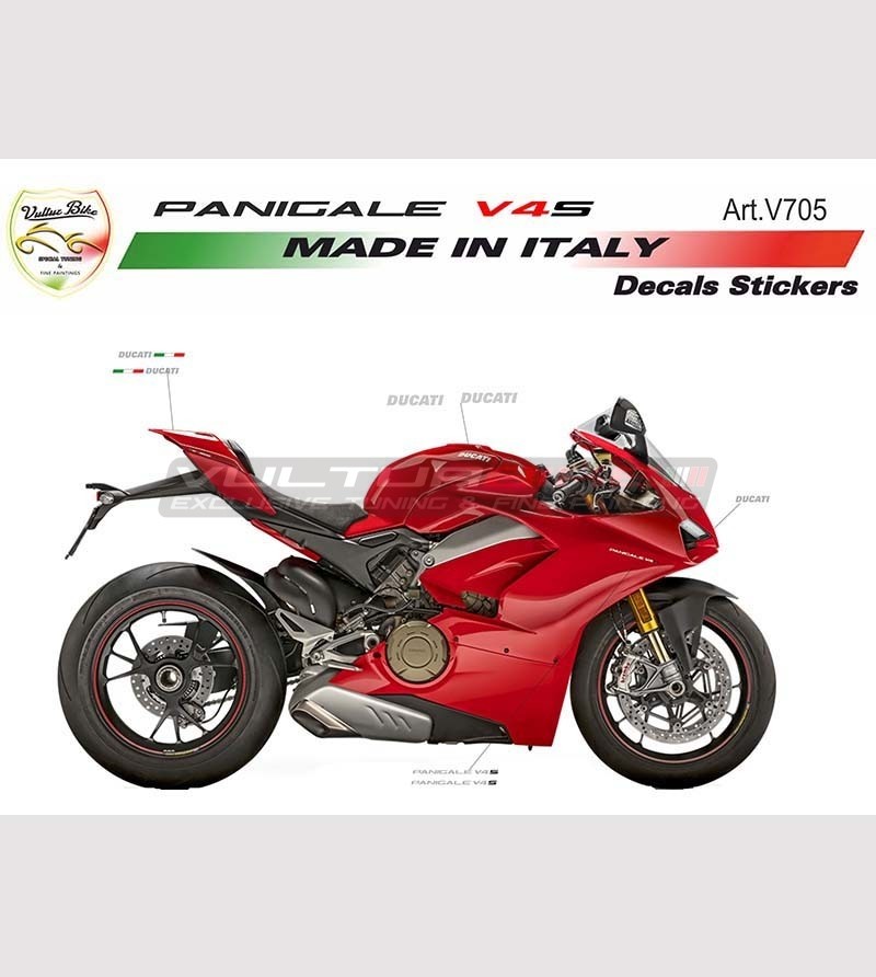 Kit adesivi completo design originale - Ducati Panigale V4S