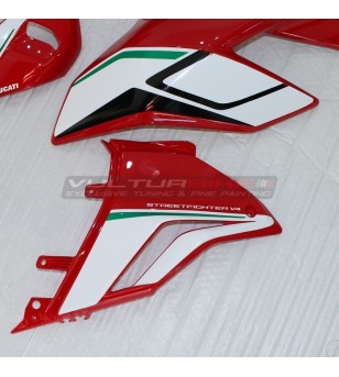 Pegatinas para carenado lateral diseño tricolor italiano - Ducati Streetfighter V4 / V4S