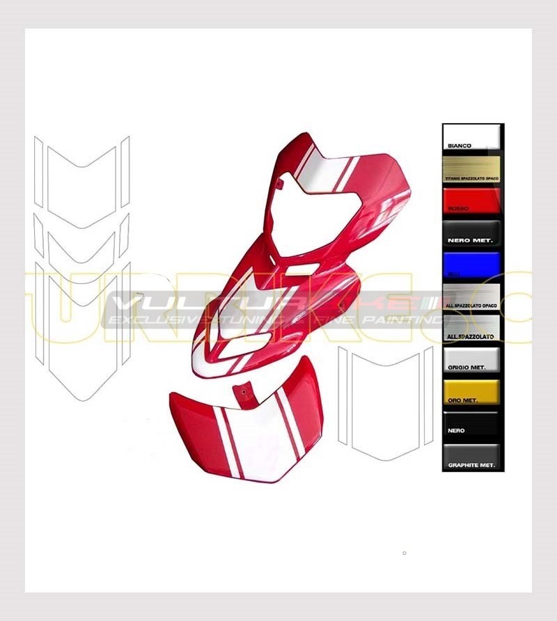 Stickers kit fairing and multicolor spoiler - Ducati Hypermotard 796/1100