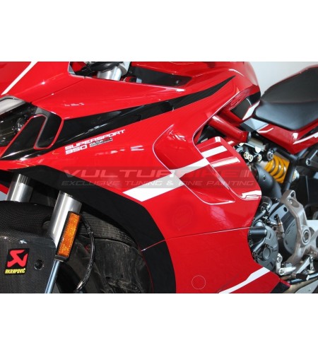 Kit de pegatinas diseño bordes negros - Ducati Supersport 950 