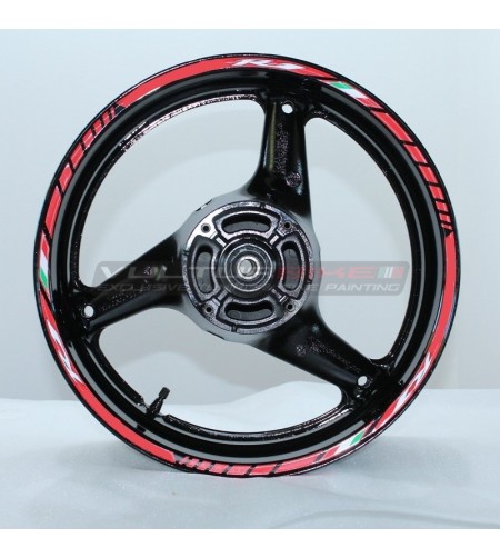 Rote Aufkleber für Motorradfelgen - Yamaha R1 