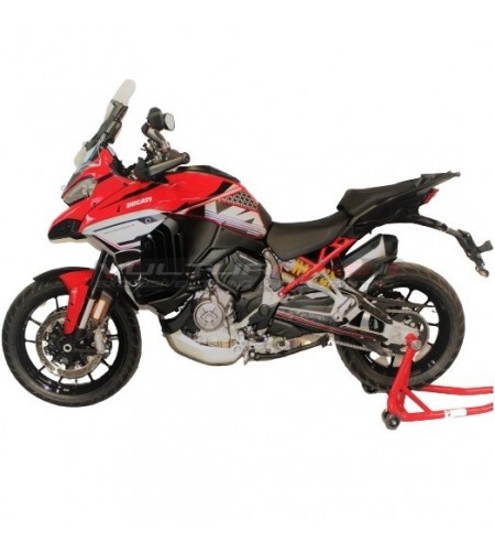 Complete stickers kit silver design - Ducati Multistrada V4 