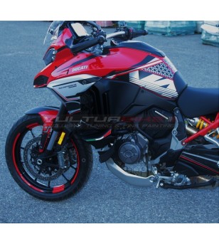 Autocollants kit complets argent design V4 - Ducati Multistrada V4