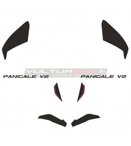 Kit de pegatinas negras - Ducati Panigale V2 2020 