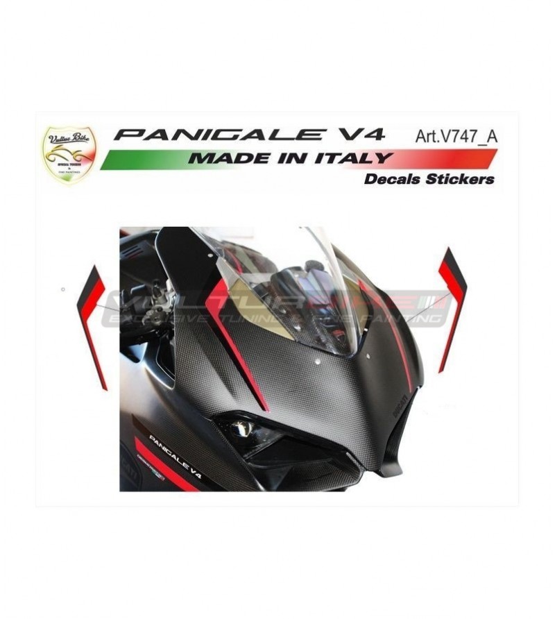 Red / black stickers kit for fairing - Ducati Panigale V2 2020