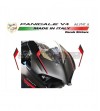 Stickers kit red and black for front fairing - Ducati Panigale V2 2020 