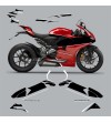 Kit d’autocollants Livrée moto rouge personnalisée - Ducati Panigale V2 2020 / 2022 