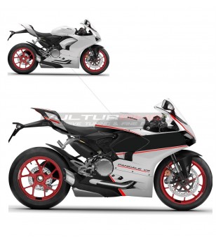 Kit de pegatinas Librea de moto blanca personalizada - Ducati Panigale V2 2020 / 2022