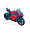 Diseño del kit adhesivo blanco SUPERLEGGERA - Ducati Panigale V4 / V4R / V4 2020 