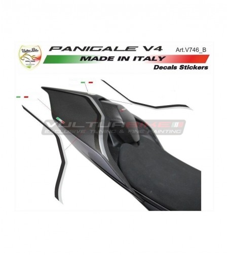 Pegatinas negras / plateadas para codón - Ducati Panigale V2 2020 / Streetfighter V4