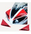 Red edition windshield stickers with lettering - Yamaha R1 2009 / 2014 