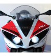 Red edition windshield stickers with lettering - Yamaha R1 2009 / 2014 