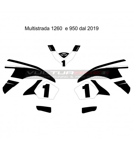 Sticker-Kit 25 Jahre 916 Carl Fogarty - Ducati Multistrada 1260 / neu 950 