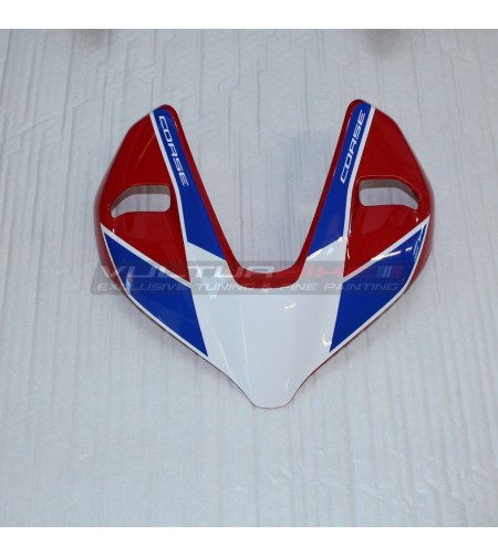 Design fairing sticker S CORSE blue - Ducati Streetfighter V4 / V2 