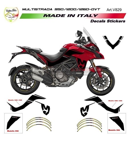 Mission Winnow Stickers Kit - Ducati Multistrada 1200 / 1260 / 950