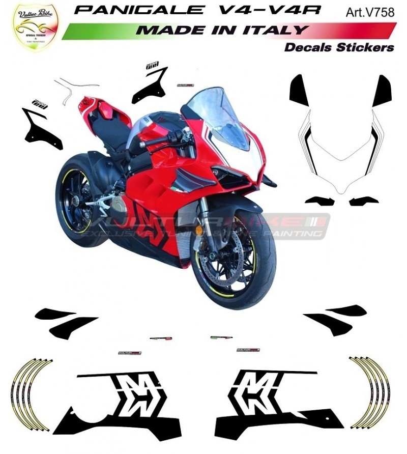 Custom designed stickers' kit - Ducati Panigale V4 / V4S / V4R