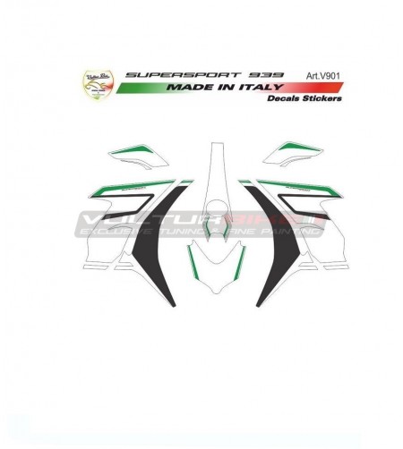 Spezielles Design Klebeset - Ducati Supersport 939 
