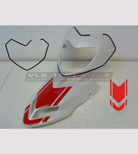 Stickers for front fairing custom design red - Ducati Hypermotard 796/1100