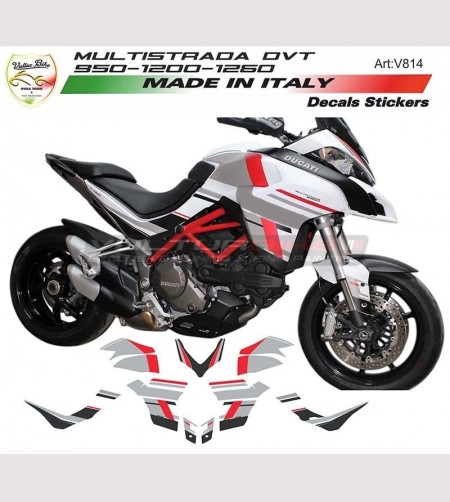 Gráficos adhesivos de diseño personalizado - Ducati Multistrada DVT 950/1200/1260