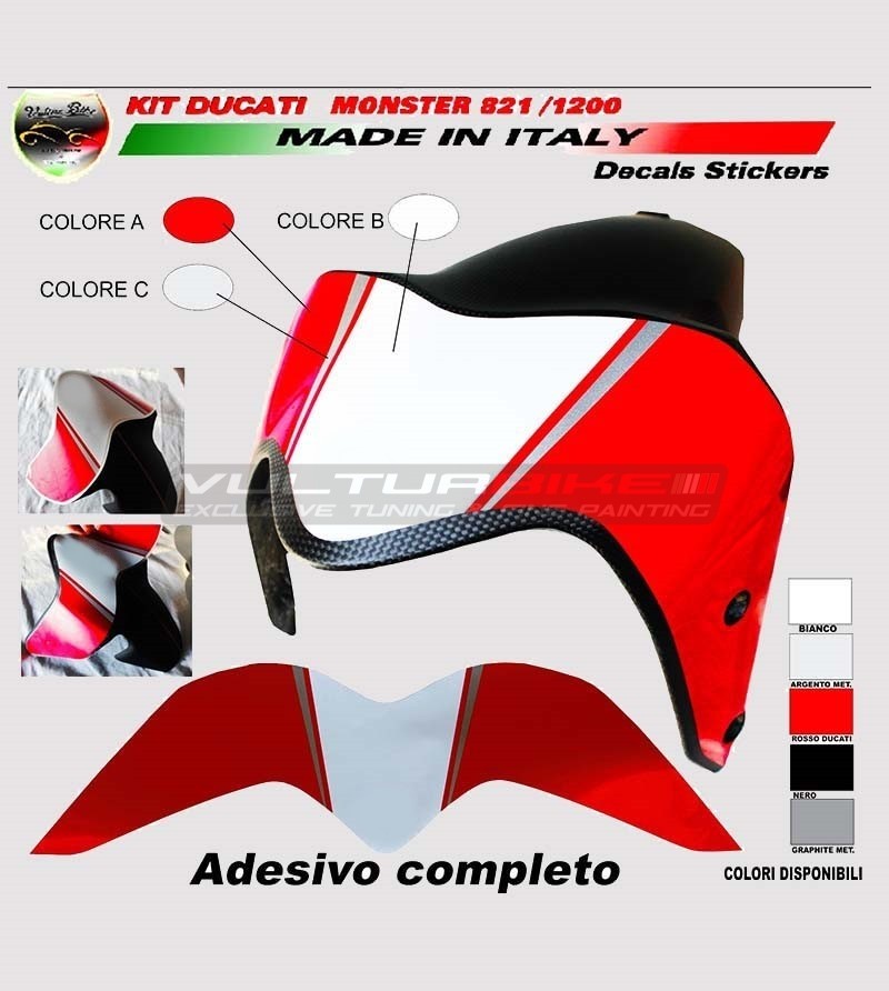 Klebeband für Kotflügeldesign 1200R - Ducati Monster 821/1200