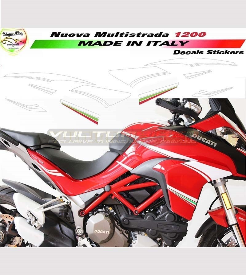 Benutzerdefinierte Aufkleber-Kit - Ducati Multistrada 950/1200 (2016/17)