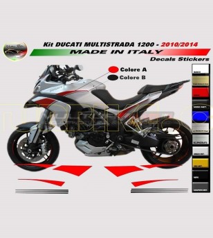 Kit adesivi personalizzabili - Ducati Multistrada 1200 2010/14