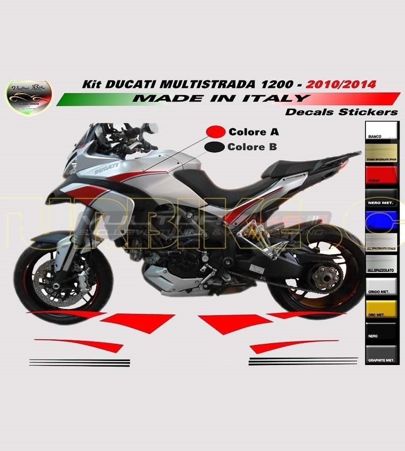 Custom stickers' kit - Ducati Multistrada 1200 2010/14