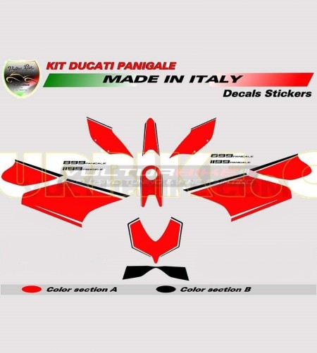 Kit adhesivo personalizable de la versión Race 2 - Ducati Panigale 899/1199 