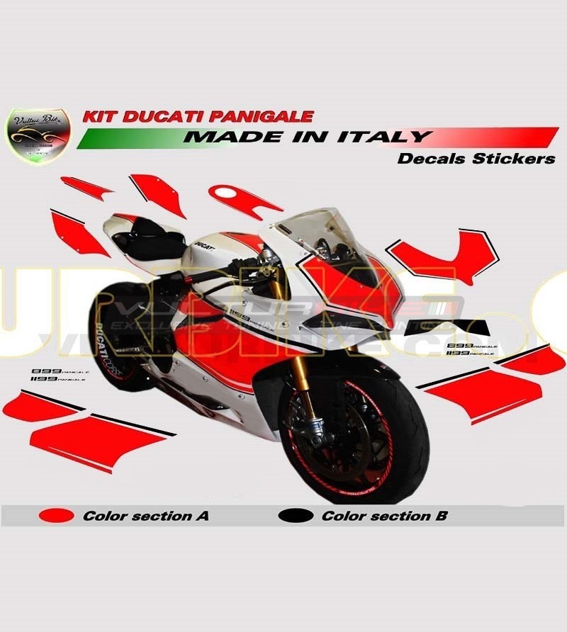 Kit adesivi personalizzabili Race 2 version - Ducati Panigale 899/1199