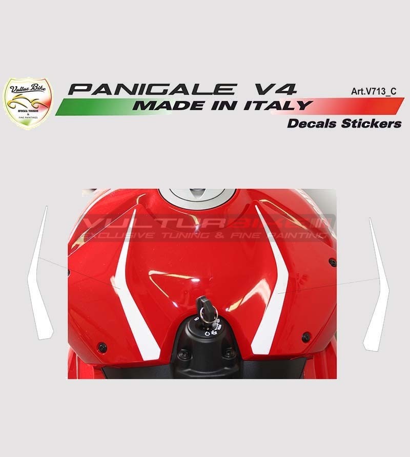 2 Tank-Abdeckung Aufkleber - Ducati Panigale V4 / V4S / V4R