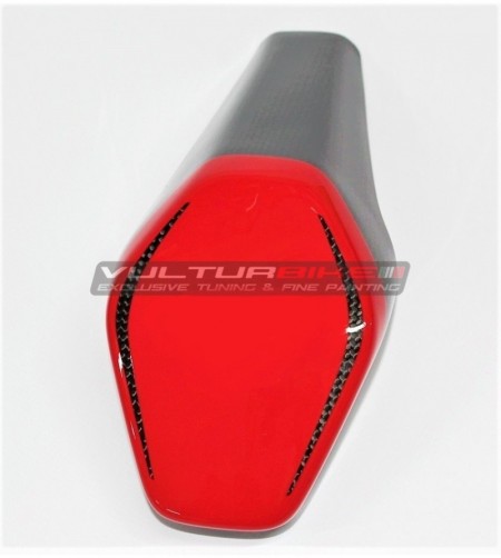 Customized carbon saddle pad cover - Ducati Panigale V4 / V4S / V4R