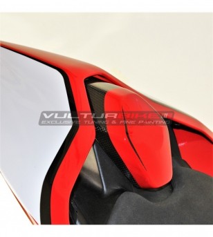 Customized carbon saddle pad cover - Ducati Panigale V4 / V4S / V4R
