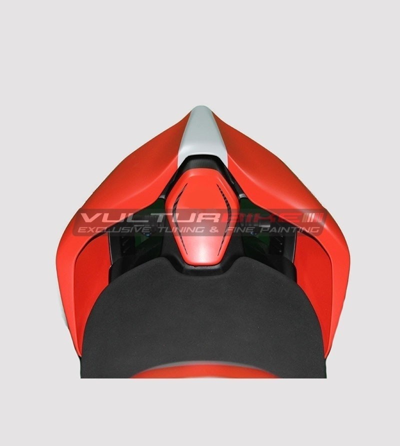Customized carbon saddle pad cover for S CORSE - Ducati Panigale V4 / V4S / V4R