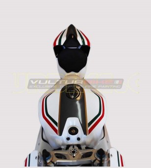 Tricolor stickers' kit for white bike - Ducati Panigale 899/1199