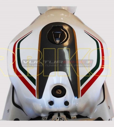 Kit de pegatina tricolor para base blanca - Ducati Panigale 899/1199 